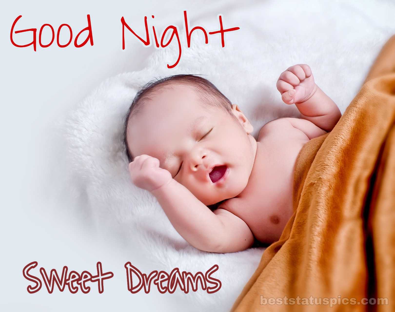 121+ Cute Sleeping Baby Good Night Images HD [2022] - Best Status Pics