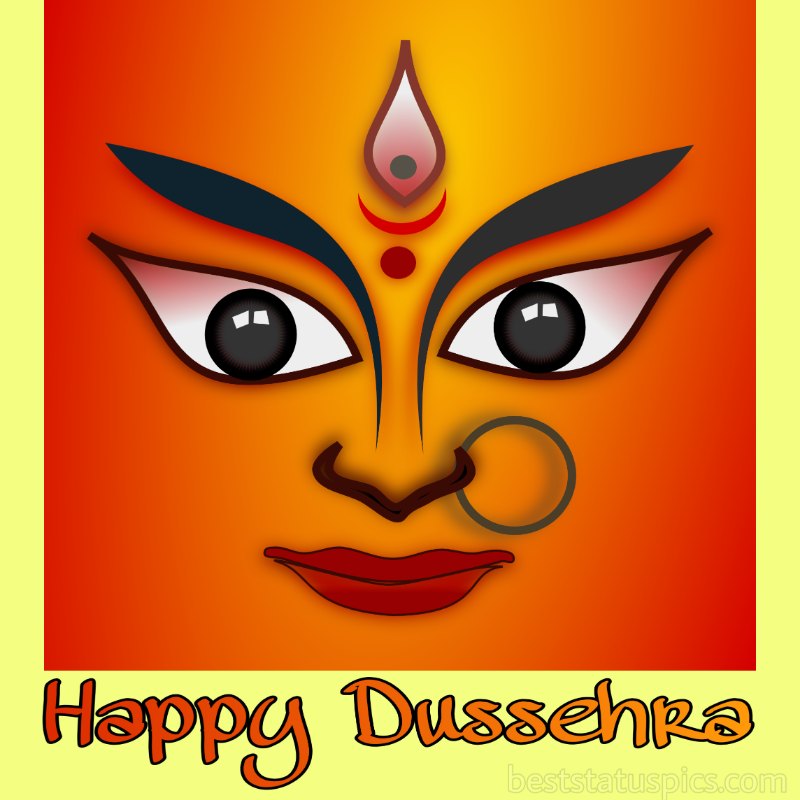 happy dussehra with maa durga pictures for Whatsapp DP