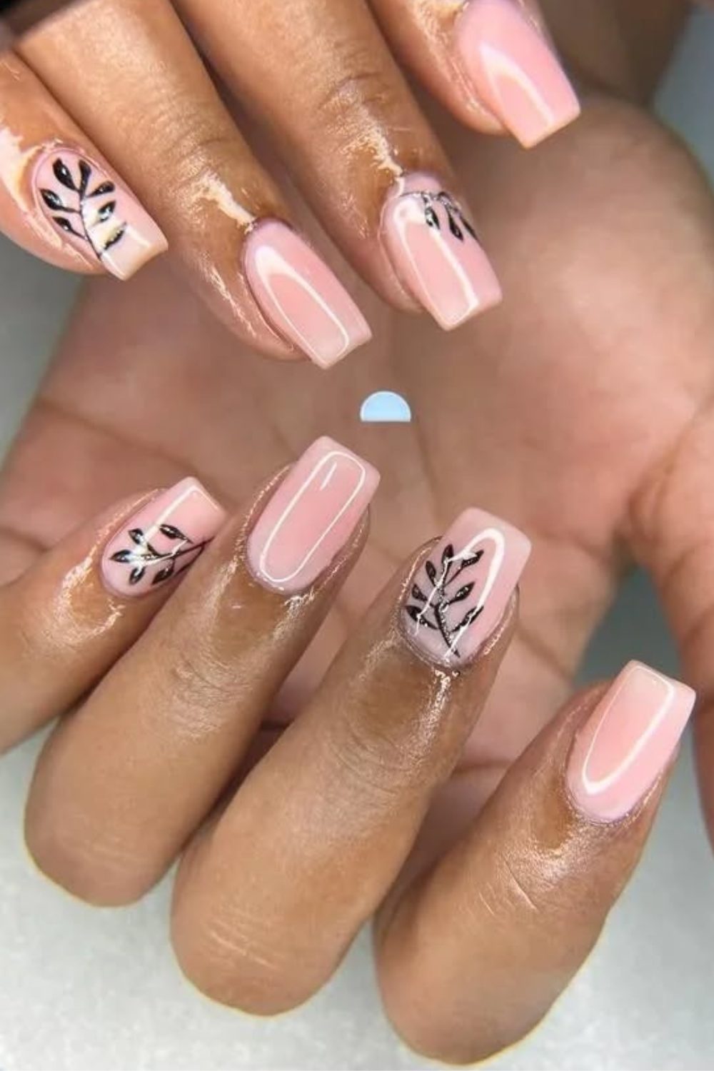 Soft Blush & Leafy Accents – A Minimalist Spring Dream