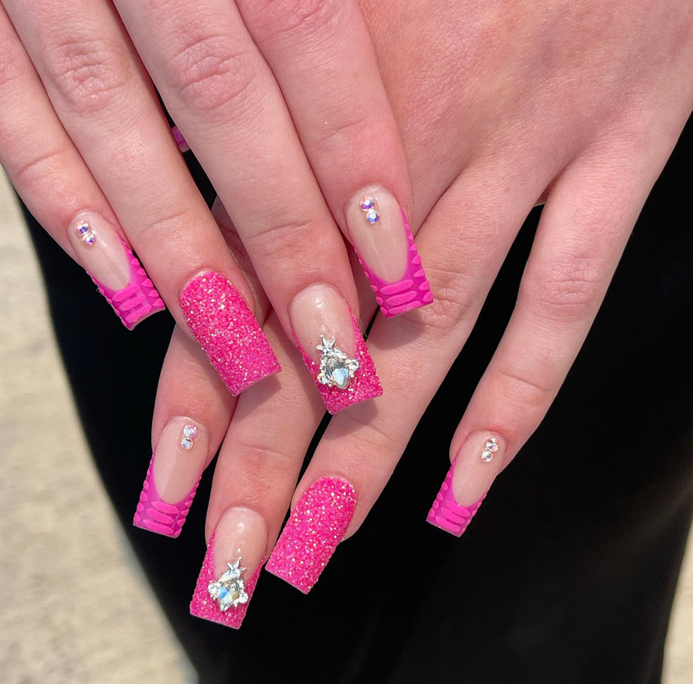 Classy Coffin Birthday Nails (1)