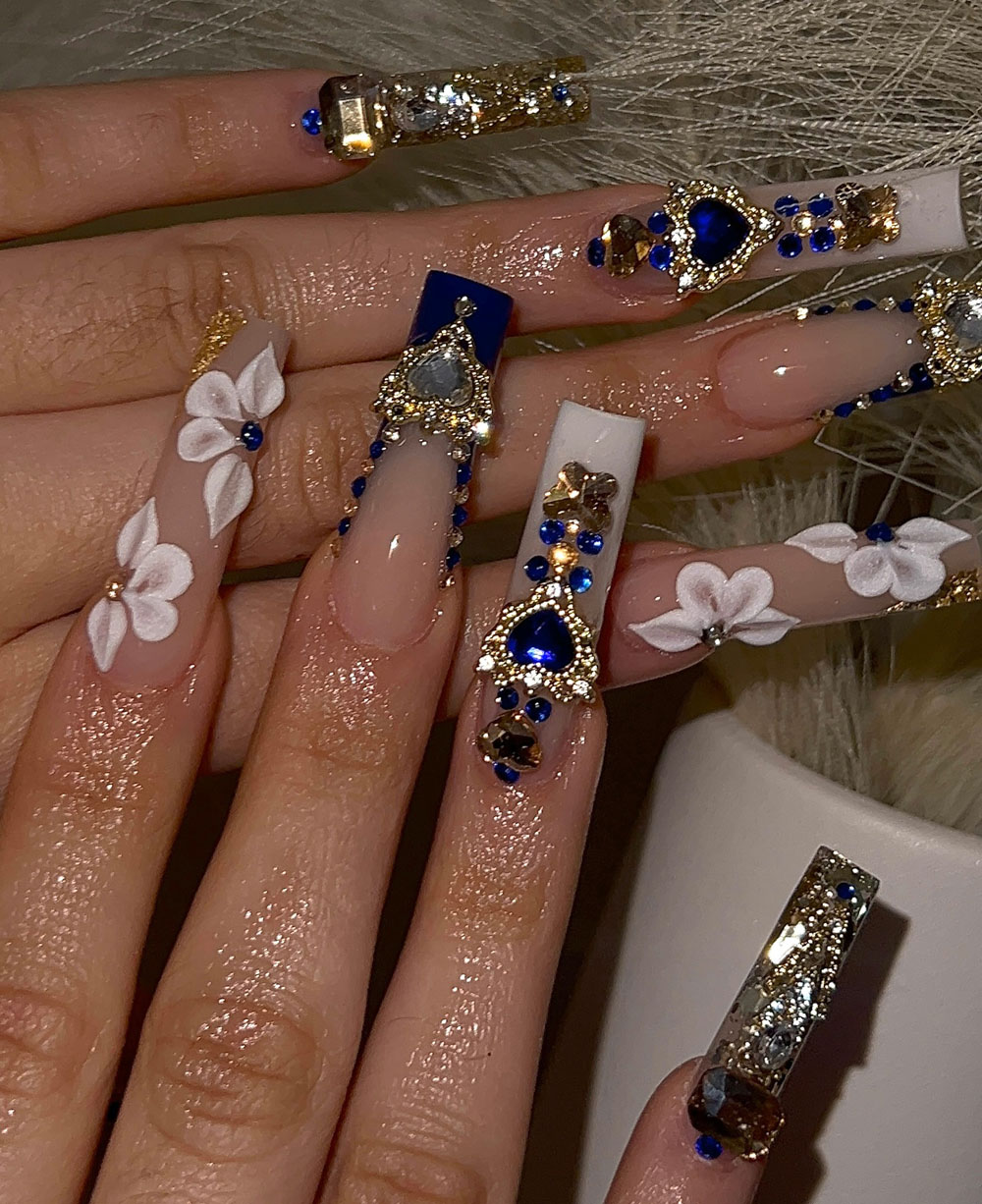 Classy Coffin Birthday Nails (12)