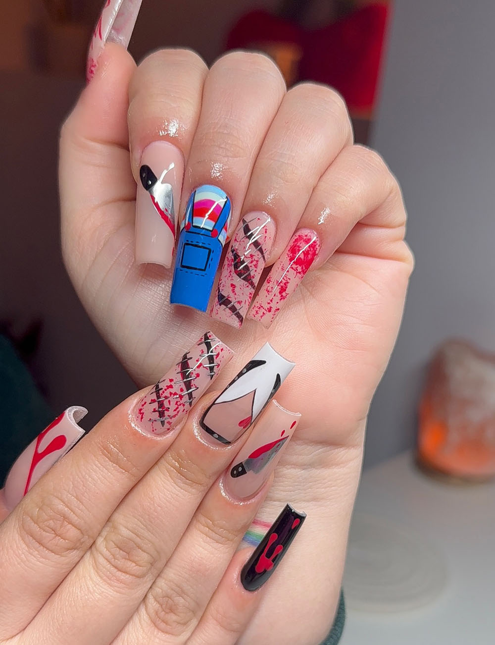 Classy Coffin Birthday Nails (15)