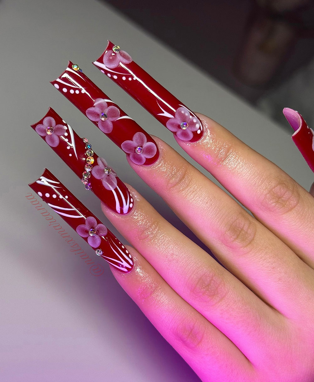 Classy Coffin Birthday Nails (16)