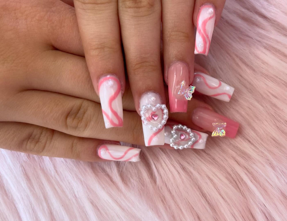 Classy Coffin Birthday Nails (2)