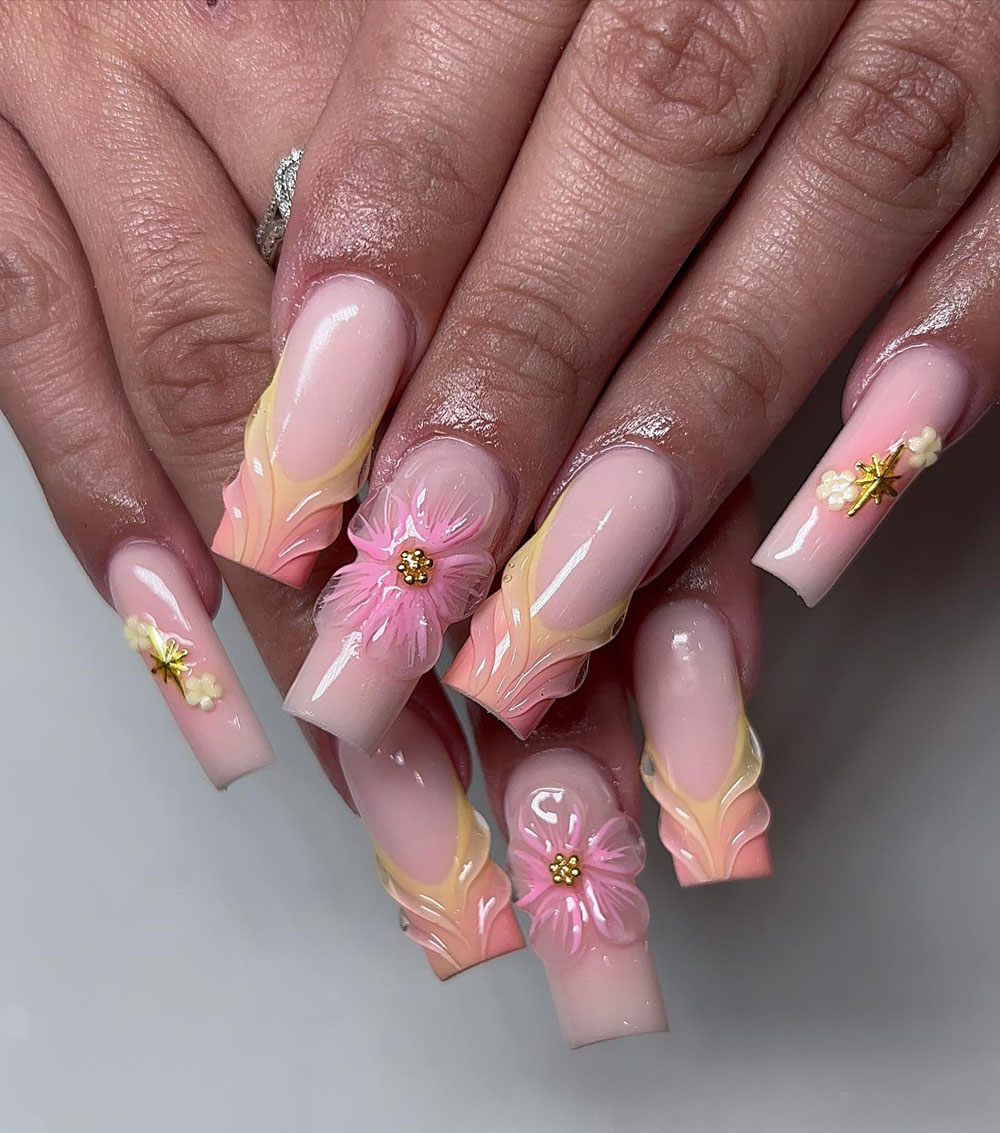 Classy Coffin Birthday Nails (35)