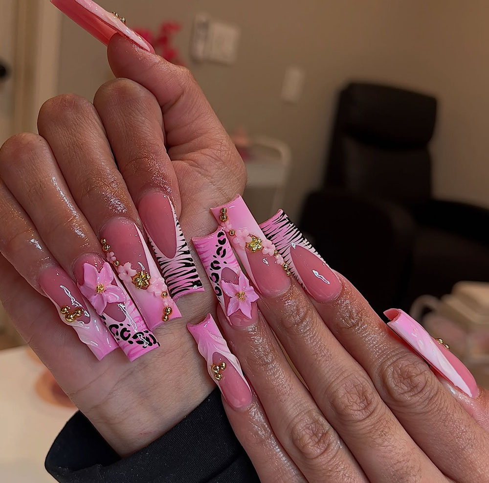 Classy Coffin Birthday Nails (38)