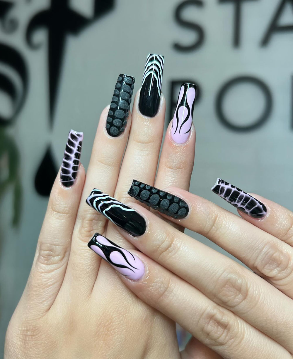 Classy Coffin Birthday Nails (4)