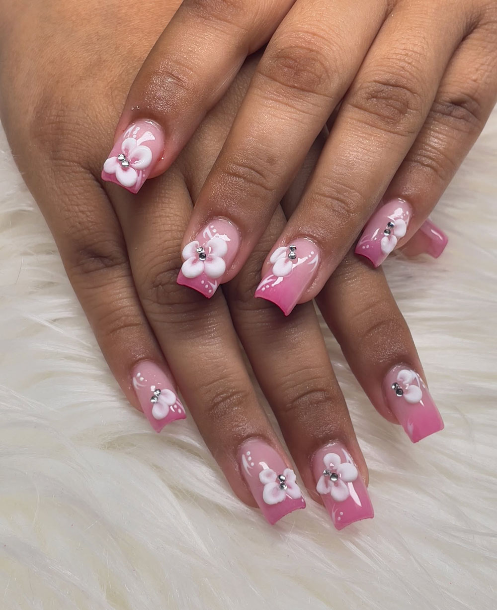 Classy Coffin Birthday Nails (6)