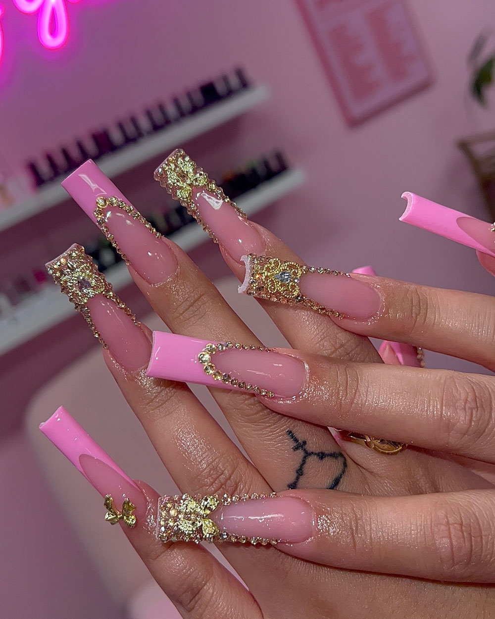 French Tip Birthday Nails (21)