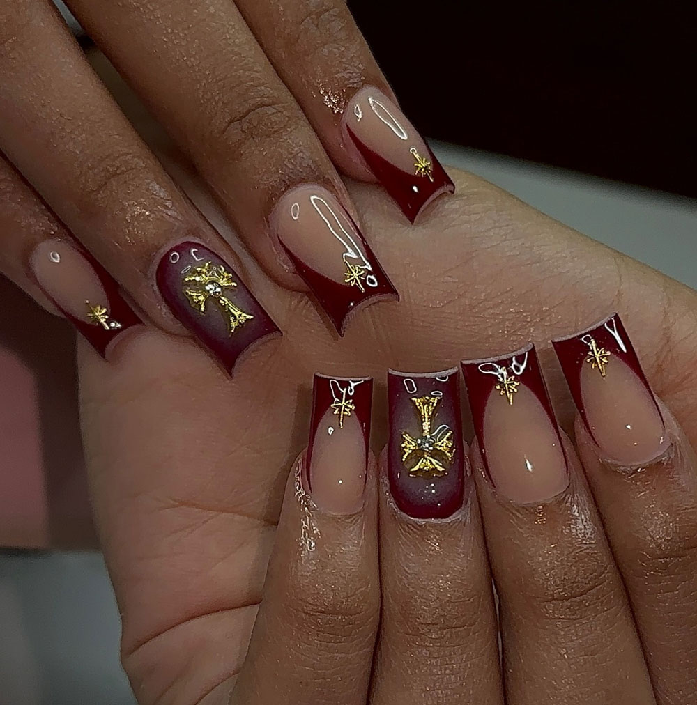 French Tip Birthday Nails (22)