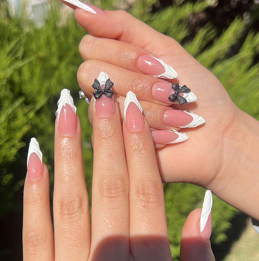 French Tip Birthday Nails (5)