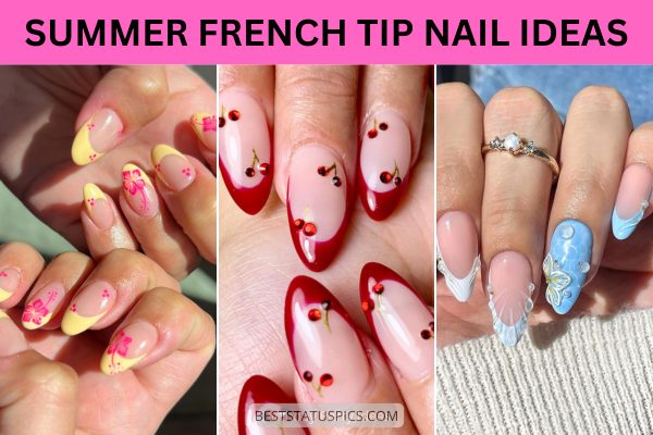 Cute & Trendy Summer French Tip Nail Deisgn Ideas