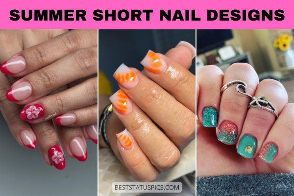Fun & Bright Short Summer Nail Design Ideas