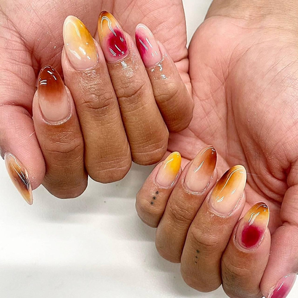 Fall Ombre Nails (22)
