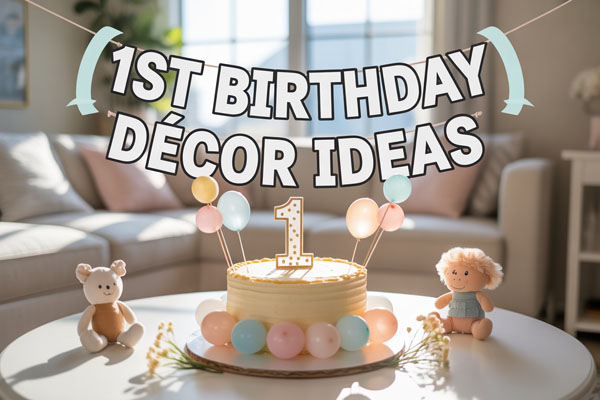 17 Cute and Easy 1st Birthday Decoration Ideas for Home