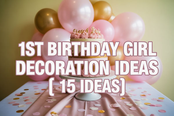 15 Sweet 1st Birthday Girl Decoration Ideas