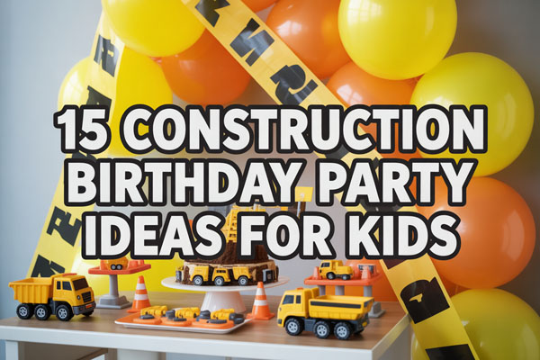 15 Construction Birthday Party Ideas Kids Love