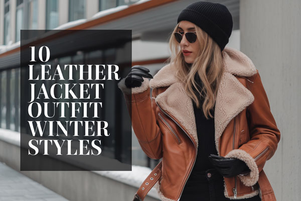 10 Trendy Leather Jacket Outfit Winter Styles