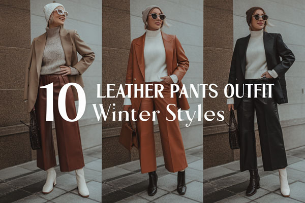 10 Classy Leather Pants Outfit Winter Styles You’ll Love