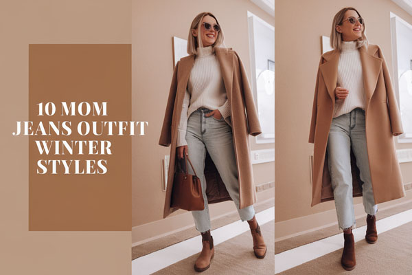 10 Classy Mom Jeans Outfit Winter Styles