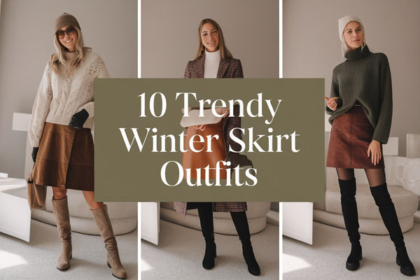 10 Trendy Winter Skirt Outfits for Cold Days
