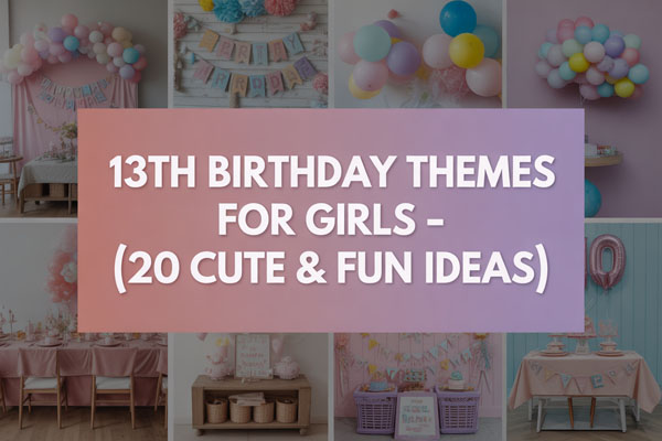20 Cute & Fun 13th Birthday Themes for Girls