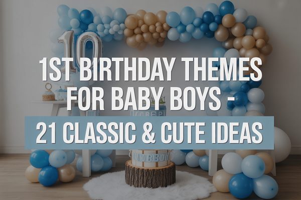 21 Classic & Cute 1st Birthday Themes for Baby Boys