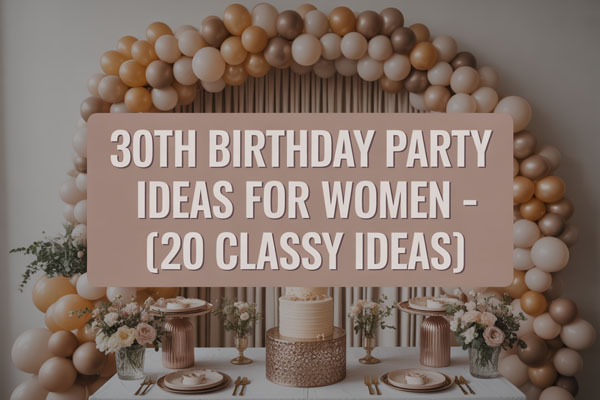20 Classy 30th Birthday Party Ideas for Women in Style