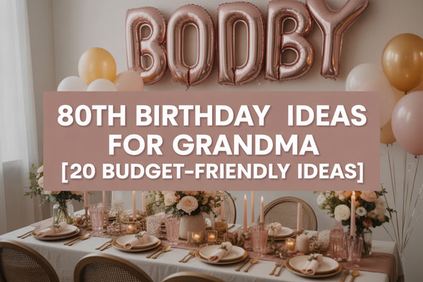 20 Budget-Friendly 80th Birthday Party Ideas for Grandma