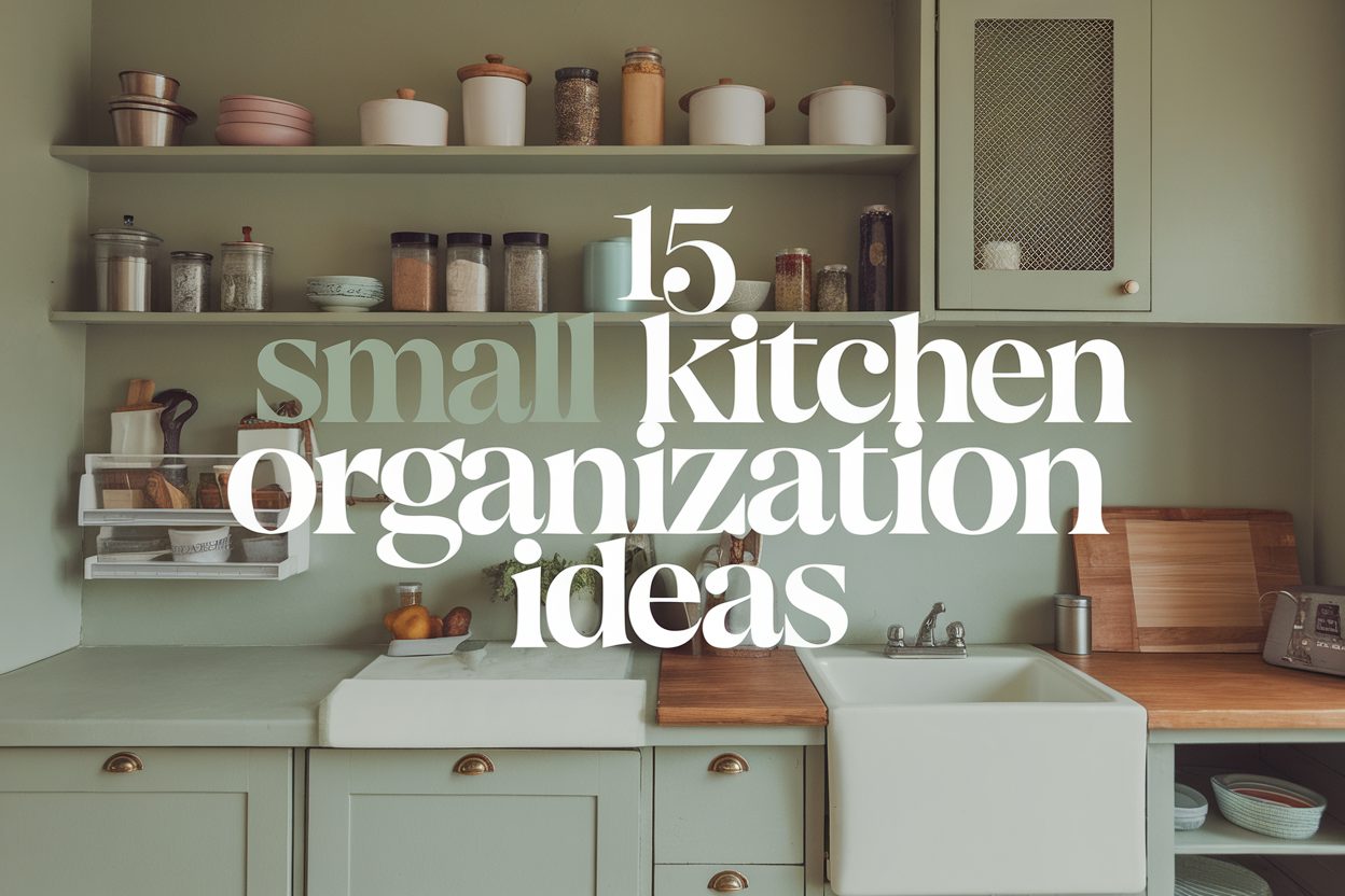 15 Small Kitchen Organization Ideas That Save Space - Best Status Pics ...