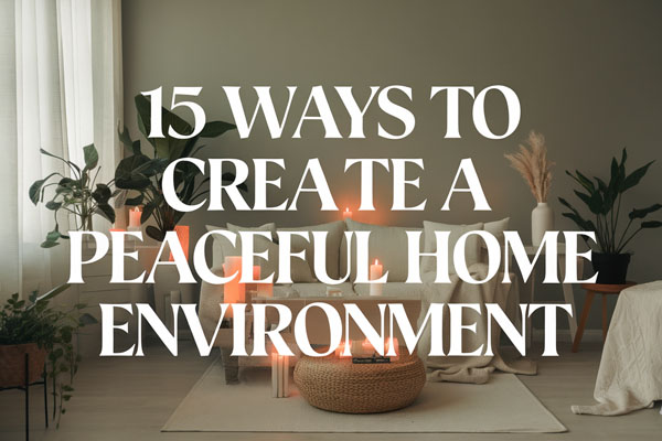 15 Easy Ways to Create a Peaceful Home Environment