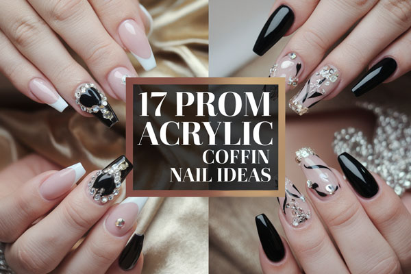 17 Elegant Prom Acrylic Coffin Nail Ideas