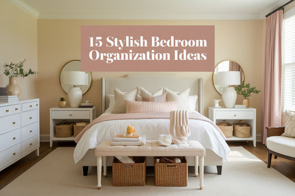 15 Stylish Bedroom Organization Ideas for a Calm Space