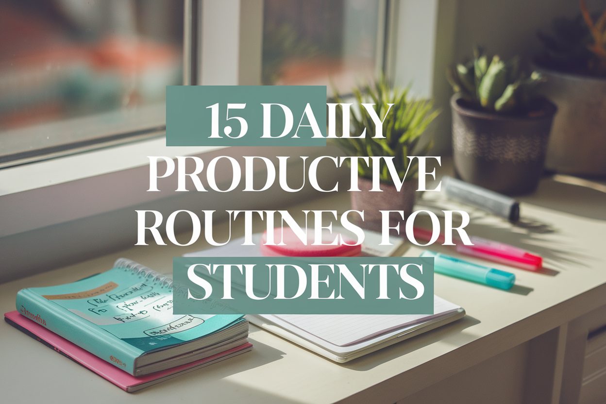Dialy Routine Productive 15 Daily Productive Routine for Students Who Study Better - Best Status ...