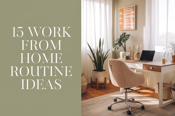 15 Work From Home Routine Ideas for Focused Days