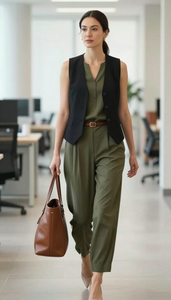 11. Vest with Jumpsuit