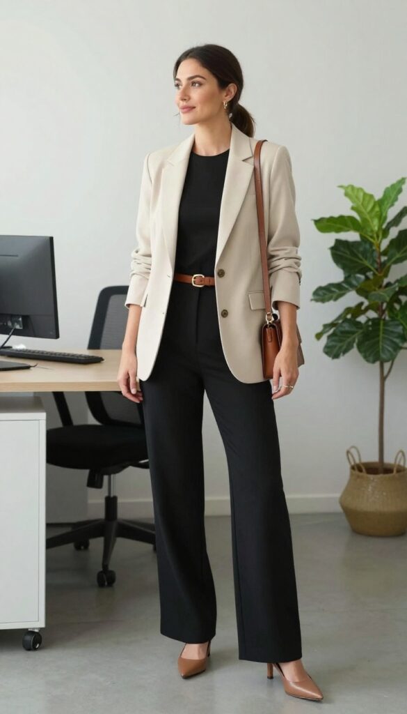 10. Blazer with a Jumpsuit