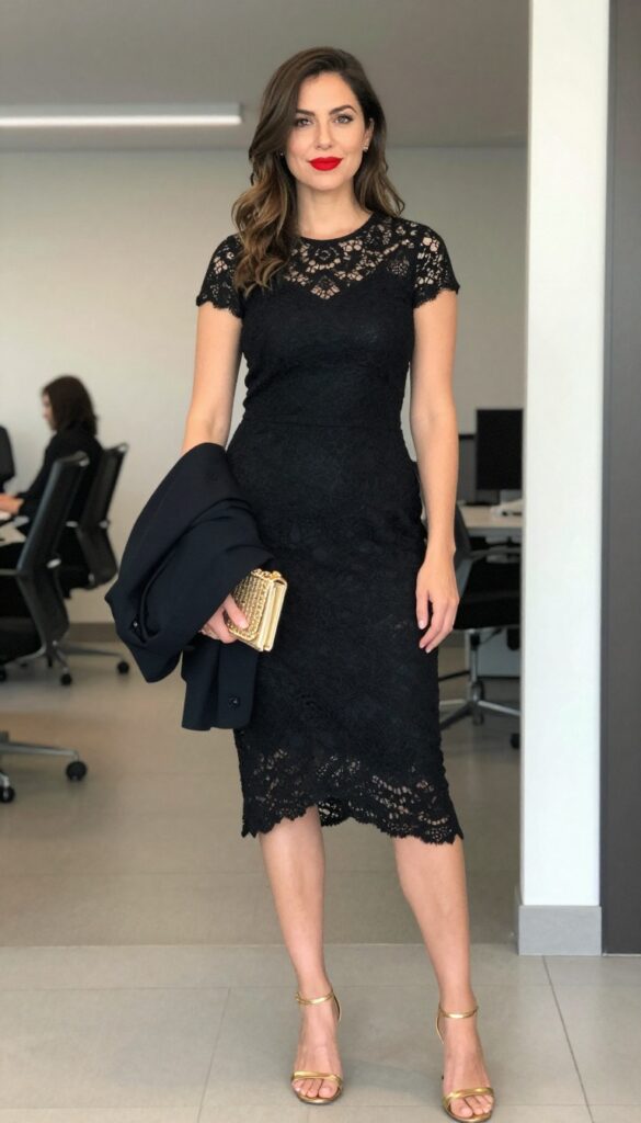 4. Little Black Dress with a Twist