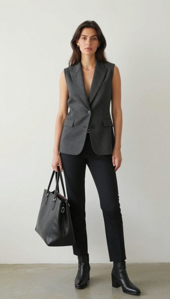10. Vest and Blazer Layering Combo