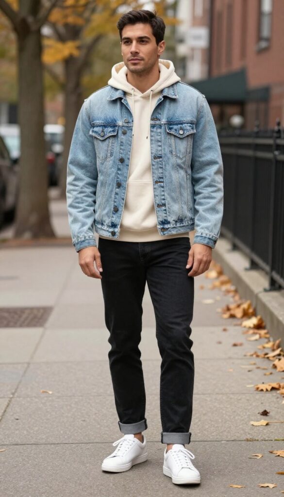 1. Classic Denim Jacket with a Twist