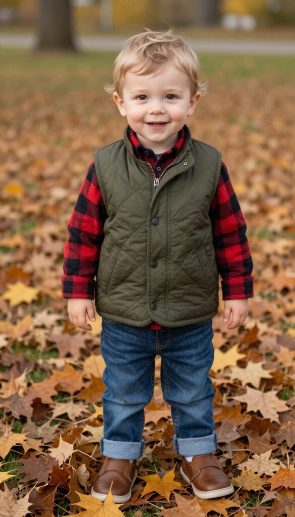 14. Vest and Button-Up Shirt