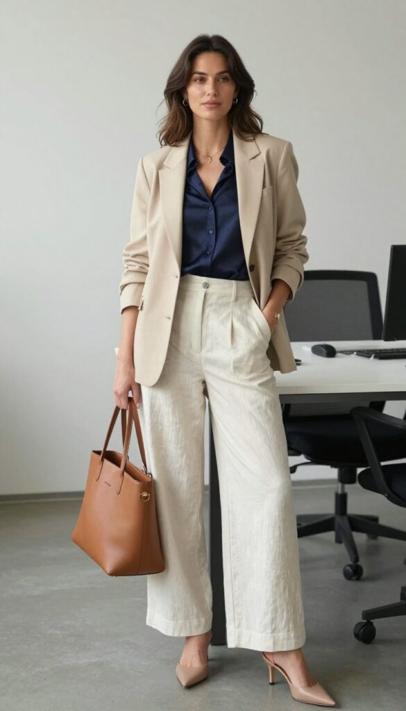 8. The Wide-Leg Trouser and Blouse