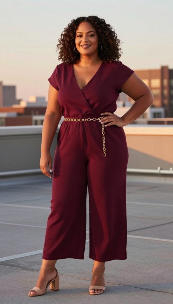 5. Jumpsuit with a Statement Belt for Modern Elegance