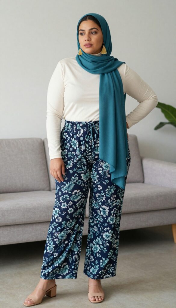 6. Palazzo Pants with a Fitted Top