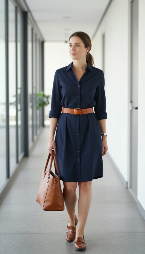 14. Shirt Dress and Belt