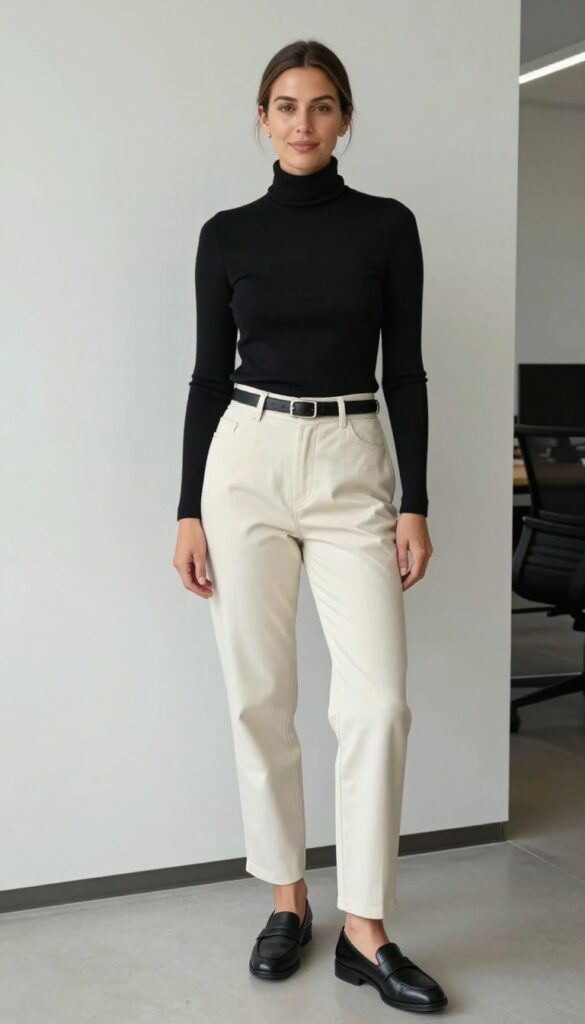 9. The Turtleneck + Trousers