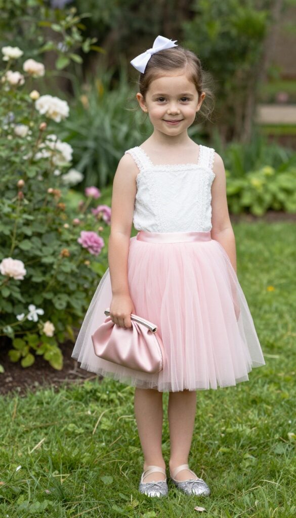 6. Tulle Skirt with a Lace Top