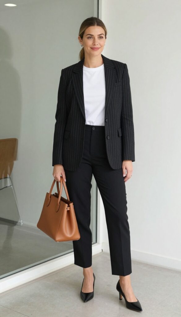 12. The Pinstripe Suit Separates