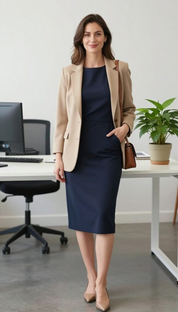 7. The Slip Dress Layered with a Blazer