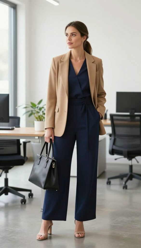 9. Jumpsuit with a Blazer